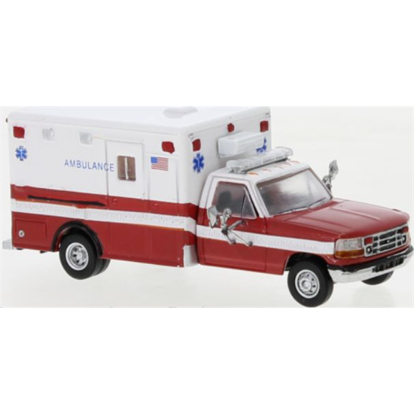 Ford F-350 Horton Ambulance White/Red 1997