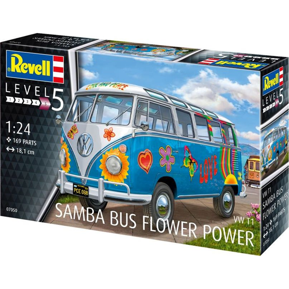 VW T1 Samba Bus 'Flower Power'