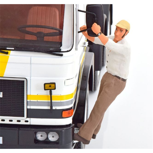 Trucker Franz Hanging at the Truck Figurine