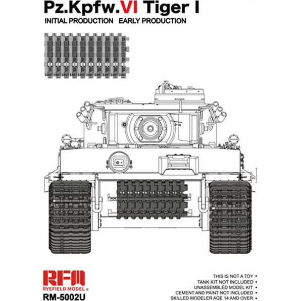 Workable Track Links for Tiger I Early New Mould Upgraded Version)