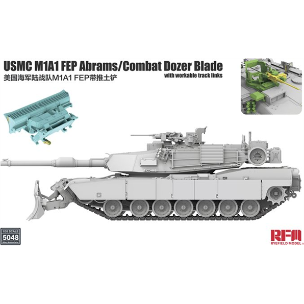 M1A1 FEP Abrams/Combat Dozer Blade w/Workable Track Links