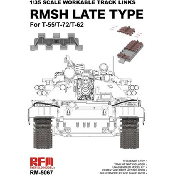 Workable Track Links RMSH Late Type T-55 T-72/T-62