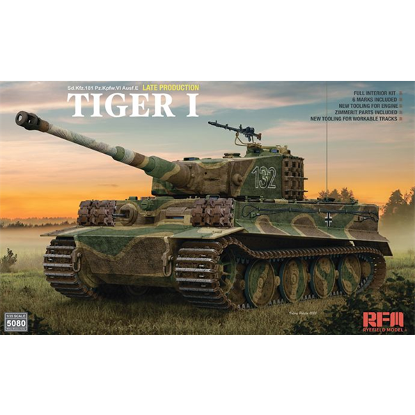 Tiger I Late Production w/Full Interior + Zimmerit
