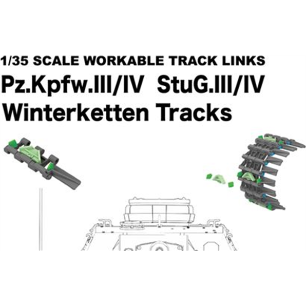Workable Winterketten Tracks Links For Pz.Kpfw. III/IV and STUG.III/IV