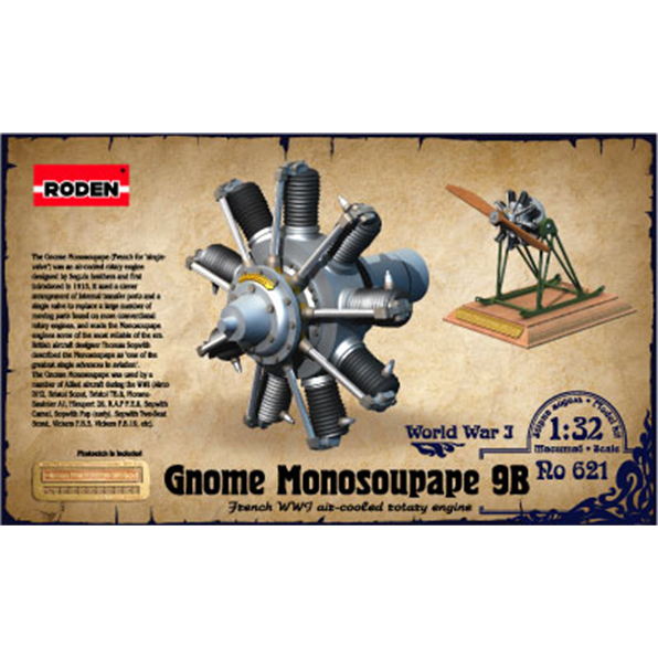 Gnome Monosoupape Engine 100 h.p