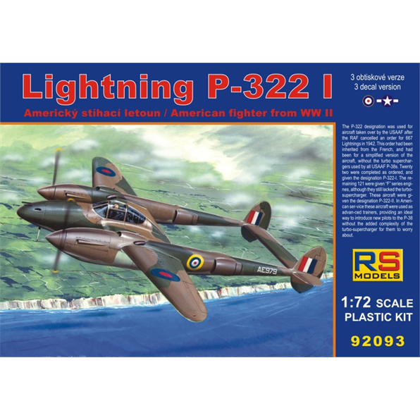 Lighting P-322 I (3 decal v. for Great Britain, USA)