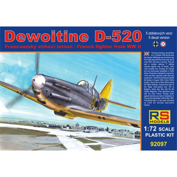 Dewoitine D-520 Luftwaffe (5 decal v. for Luftwaffe, France)