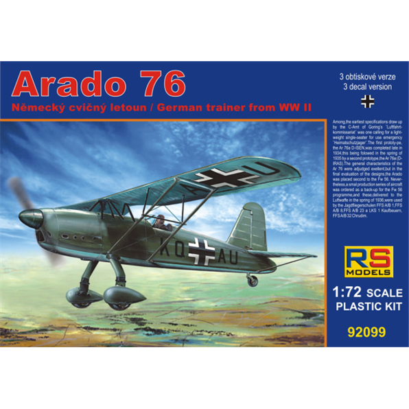 Arado 76 in A/B Schulen (3 decal v. for Luftwaffe)