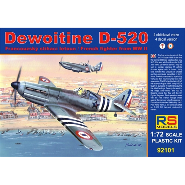 Dewoitine D-520 Free France (4 decal v. for France)