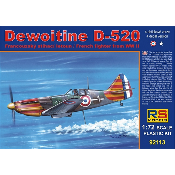Dewoitine D-520 Vichy (4 decal v. for Vichy, USA)