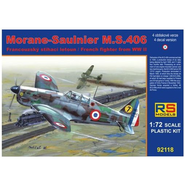 Morane Saulnier MS.406 France (4 decal v. for France)