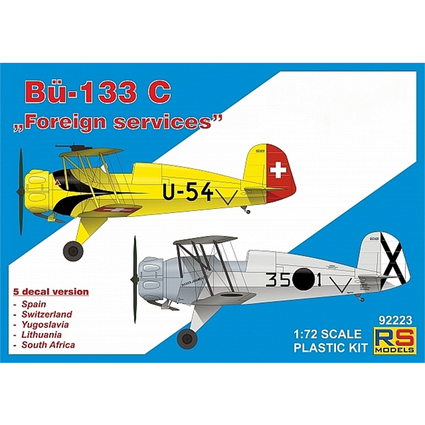 Bucker 133 C 'Foreign Services' (5 decal v for Spain, Switz, Yugo, Lithu, South Af.)