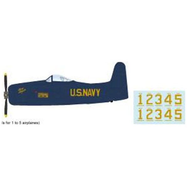 F8F-1B Blue Angels US Navy 1946 Season (w/Decals for 1 to 5 Airplanes)