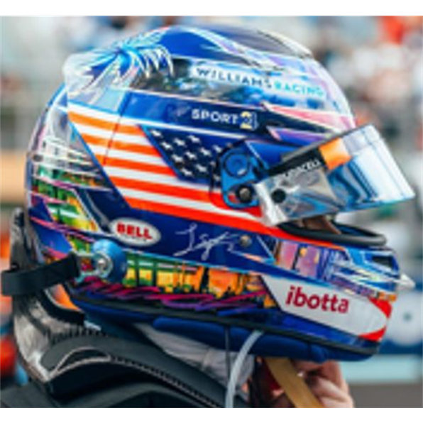 Logan Sargeant Williams Racing Miami GP 2023 Helmet