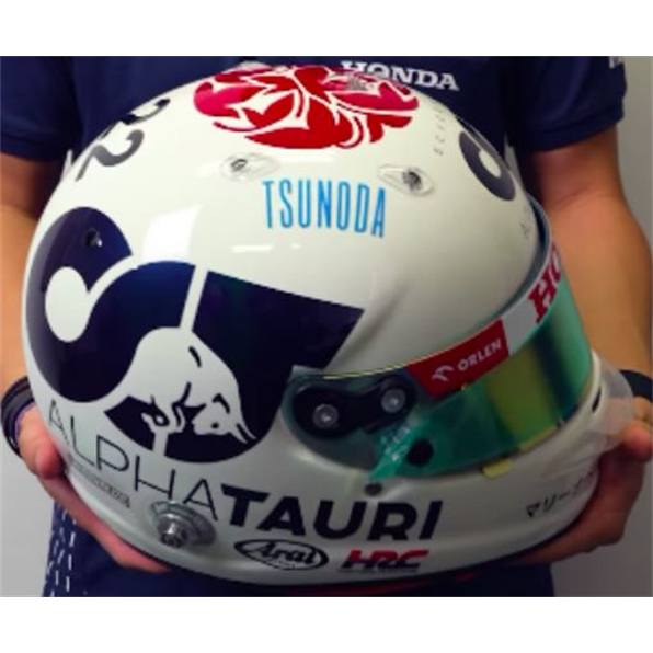 Scuderia AlphaTauri Yuki Tsunoda Helmet Japanese GP 2023