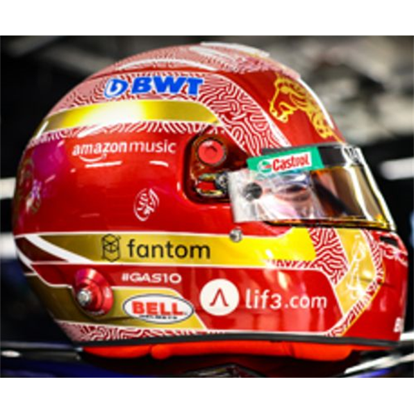 BWT Alpine F1 Team Pierre Gasly Helmet Qatar GP 2023