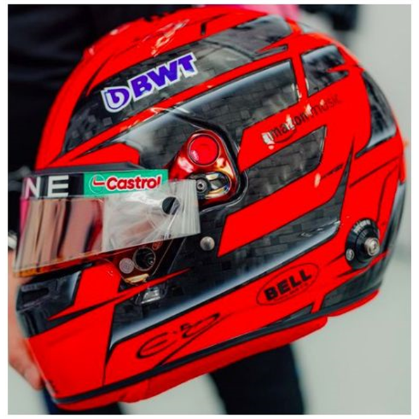 Esteban Ocon 2024 Helmet
