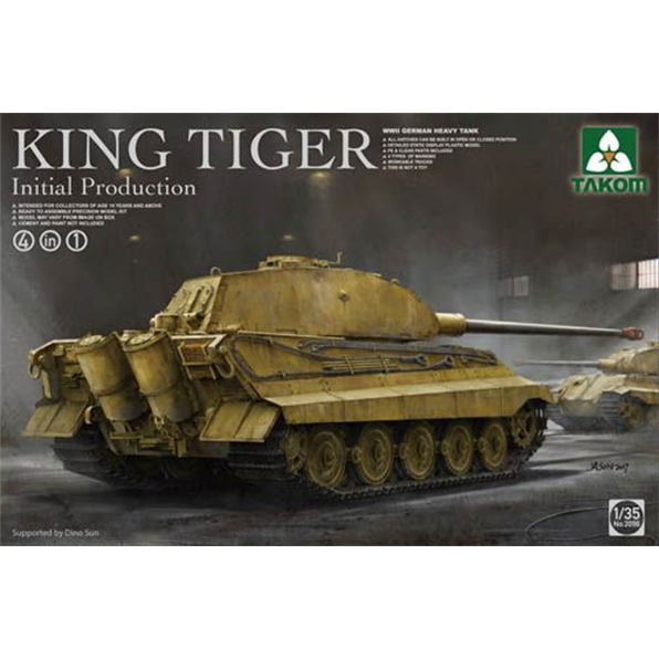 German Heavy Tank King Tiger Initial Production 4 in 1