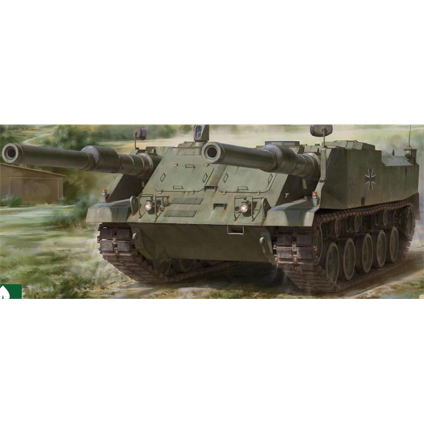 German VT 1-2 1970s Experimental Twin-Gun Casemate Tank