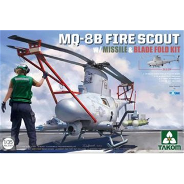 US MQ-8B Fire Scout w/Missile and Blade Fold Kit