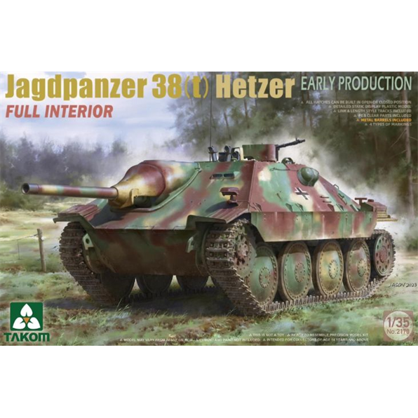 Jagdpanzer 38(t) Hetzer w/Interior Early Production German WWII