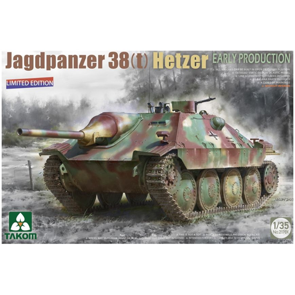 Jagdpanzer 38(t) Hetzer Early Production Limited Edition German WWII