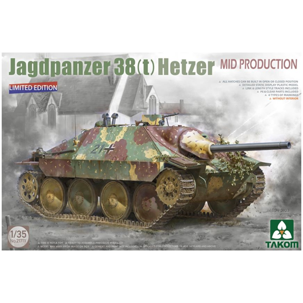 Jagdpanzer 38(t) Hetzer Mid Production Limited Edition German WWII