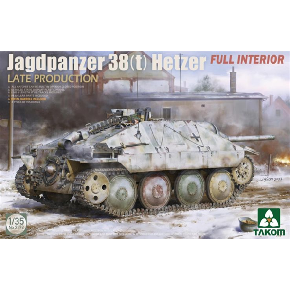 Jagdpanzer 38(t) Hetzer w/Interior Late Production German WWII