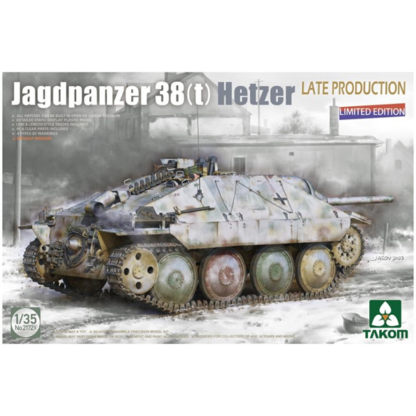 Jagdpanzer 38(t) Hetzer Late Production Limited Edition German WWII