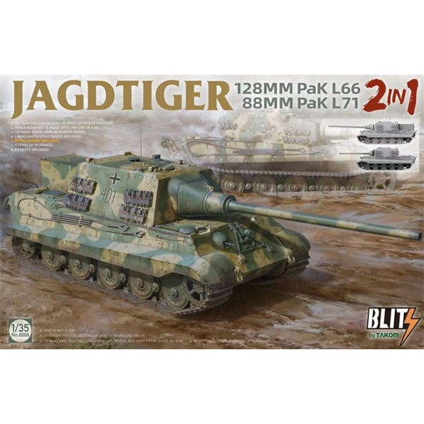 Jagdtiger 2 in 1 128mm PaK L66/88mm PaK L71