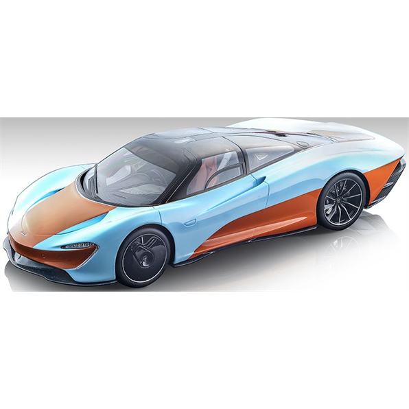 McLaren Speedtail Light Blue/Orange 2020 (Limited Edition 39 pcs)