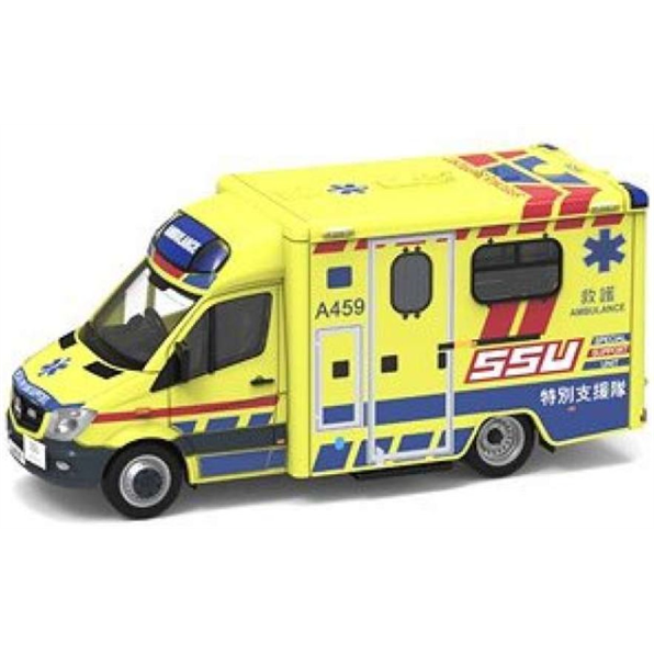 Mercedes Benz Sprinter FL HKFSD Ambulance SSU (A459) Yellow/Blue