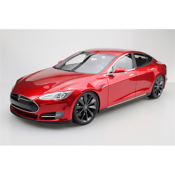 Tesla Model S 2012  red