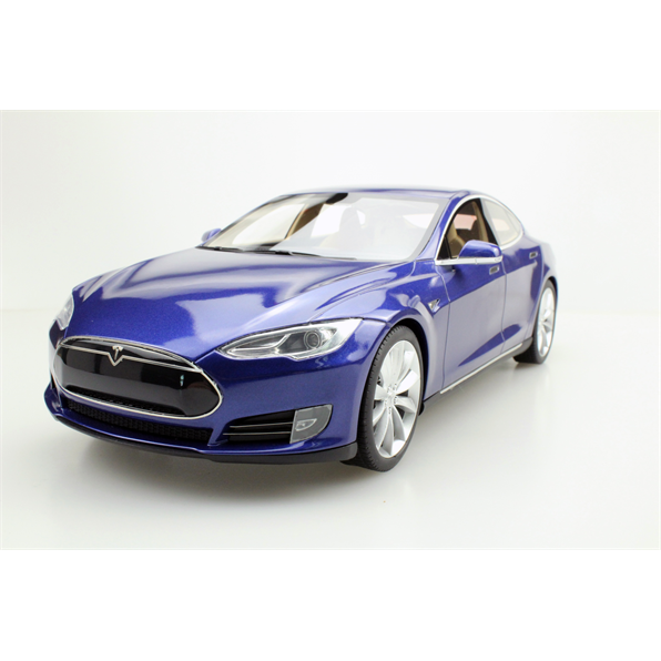 Tesla Model S 2012  blue