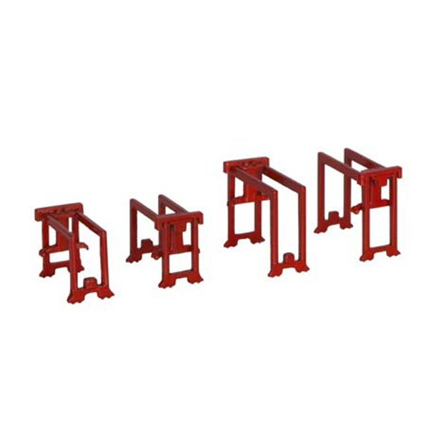 Container Gantry Set - 2 x Large + 2 x Small Orange Harbour Models
