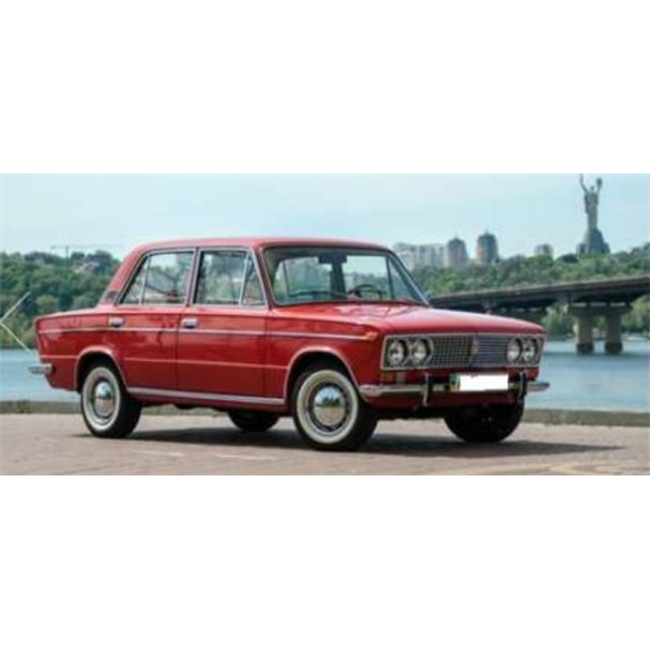 Lada 2103 Bright Red (ral3000) with Brown Interior