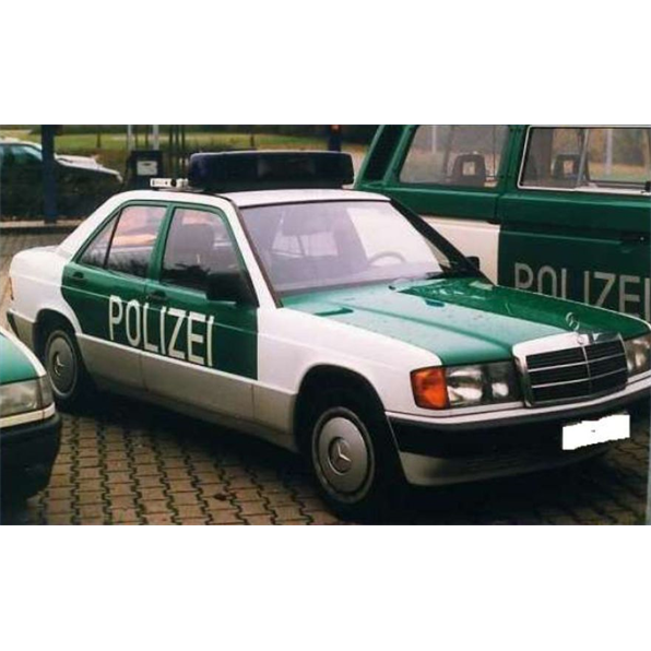 Mercedes 190 W201 Polizei 1993 White/Green