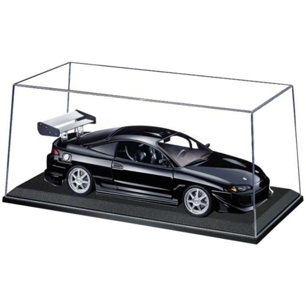 Stackable Display Case 1:18 Black 35.0x15.3x15.6 (Base Surface 33x13cm)