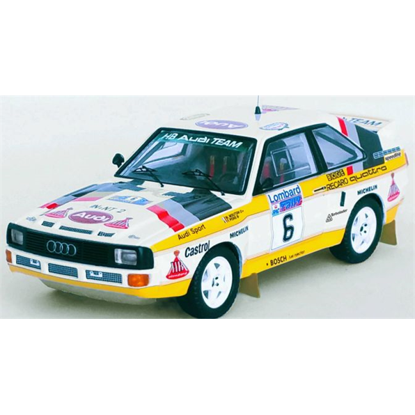 Audi Sport Quattro 4th RAC Rally 1984 Michele Mouton/Fabrizia Pons