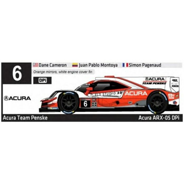 Acura DPI ARX-05 #6 2019 Daytona 24hr Acura Team Penske