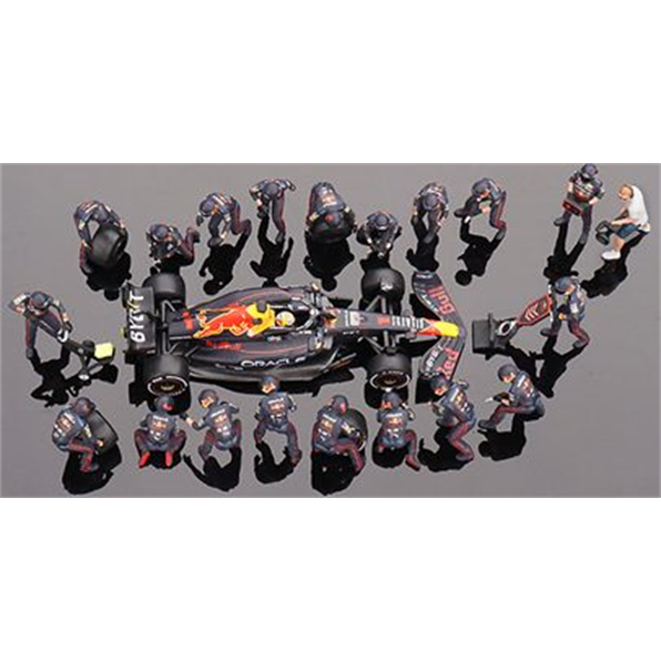 Oracle Red Bull RB18 #1 M.Verstappen 2022 Abu Dhabi GP F1 Pit Crew Set