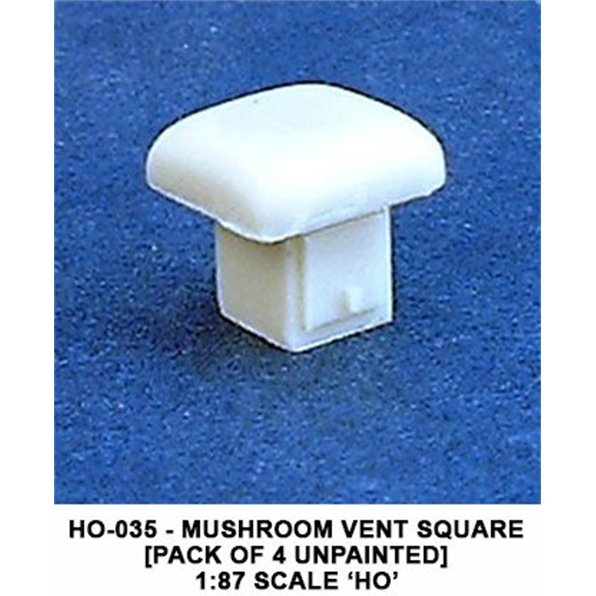 Square mushroom vent