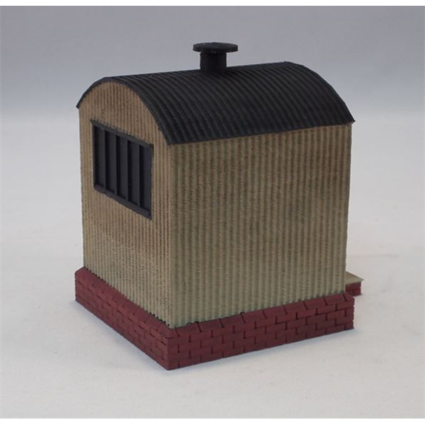 Corrugated Lamp Hut Painted (3D Print)