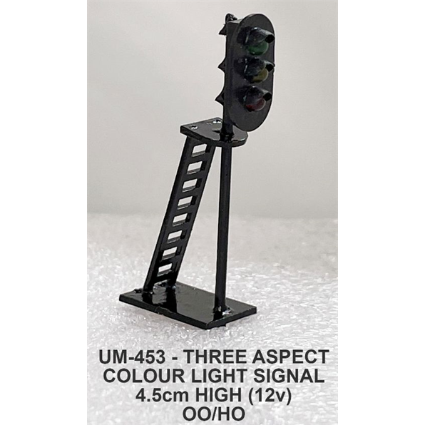 Three Aspect Signal Lamp 4.5cm OO/HO