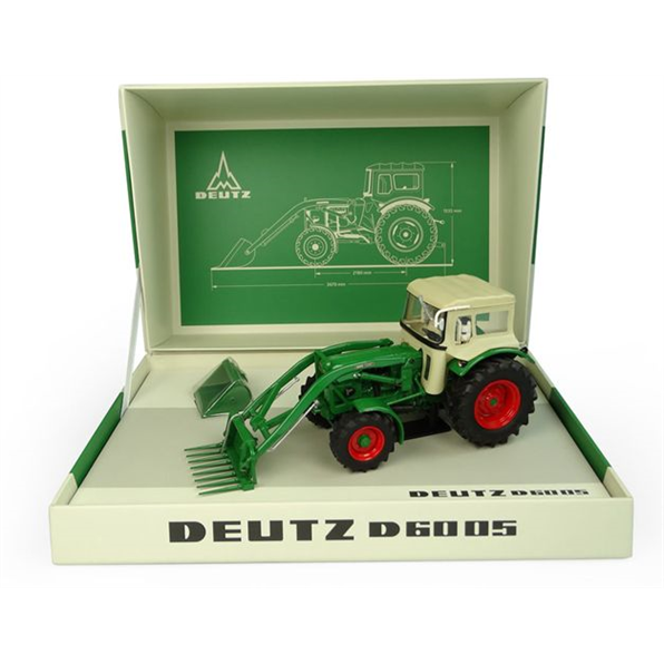 Deutz D6005 4WD with Cab + Front Loader-(1 967) Box Set w/Loader Attachments