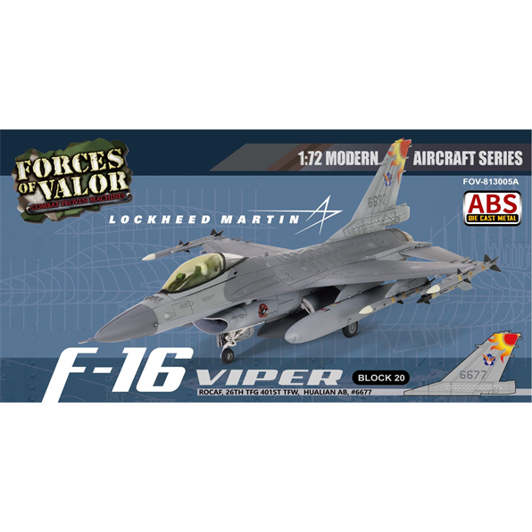 Lockheed Martin F16A Block 20 ROCAF 26TH TFG 401ST TFW HUALIAN AB #6677