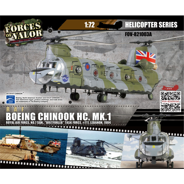 Chinook RAF 7th Squadron Lebanon 1984