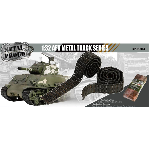 Metal Track Upgrade for U.S. Sherman M4A3 (To Fit MP-912102A)