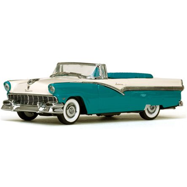 Ford Fairlane Open Convertible Peacock Blue/Colonial White 1956