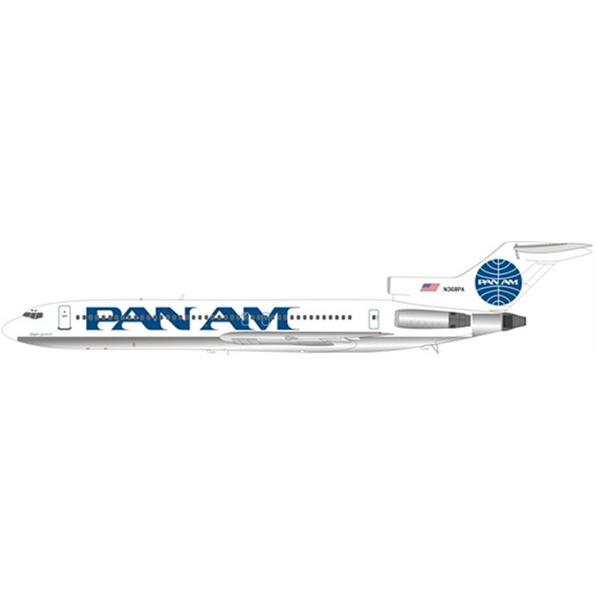 Boeing 727-200 Pan Am N368PA w/Stand and Coin